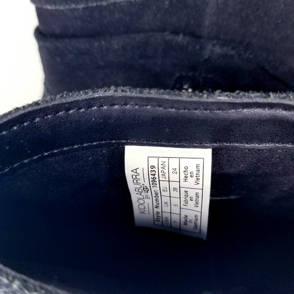 SOLD Koolaburra Ugg Black Suede Ankle Boots Size 7 - Picture 4 of 11